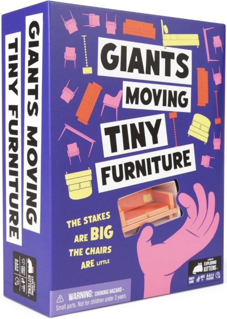Giants Moving Tiny Furniture