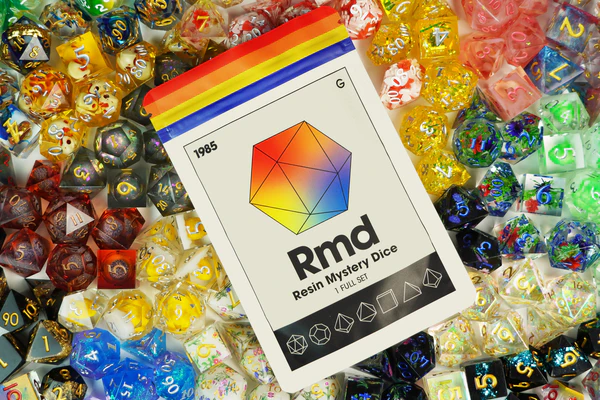 Mystery Sharp Resin Dice Set